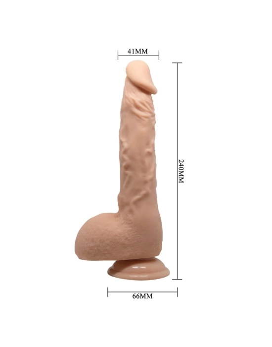 24 cm Belden Bağlamalı Realistik Vantuzlu Dildo Penis - Jason