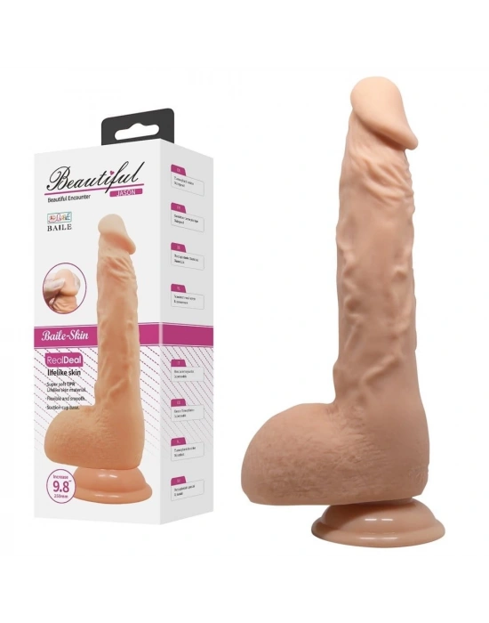 24 cm Realistik Vantuzlu Dildo Penis - Jason