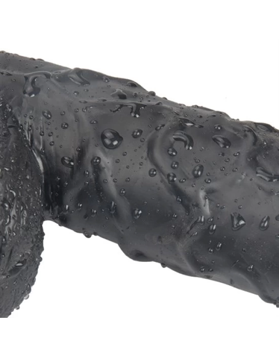24,5 cm Belden Bağlamalı Vantuzlu Realistik Zenci Penis Anal Vajinal Dildo
