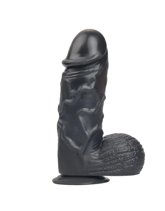 Wossi 24,5 cm Vantuzlu Realistik Zenci Penis Anal Vajinal Dildo
