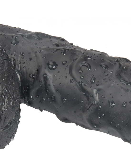 24,5 cm Vantuzlu Realistik Zenci Penis Anal Vajinal Dildo