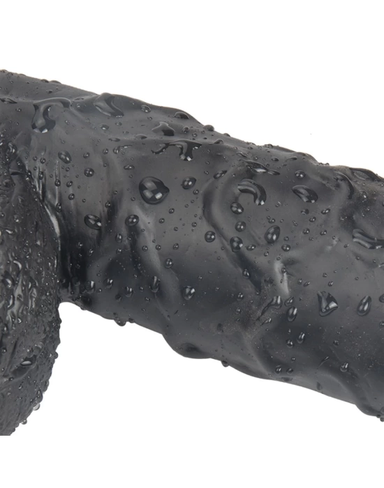Wossi 24,5 cm Vantuzlu Realistik Zenci Penis Anal Vajinal Dildo