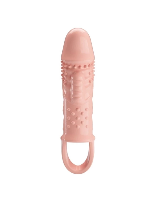 Wossi 2,5 cm Dolgu Uzatmalı Titreşimli Penis Kılıfı Prezervatif Vibratör