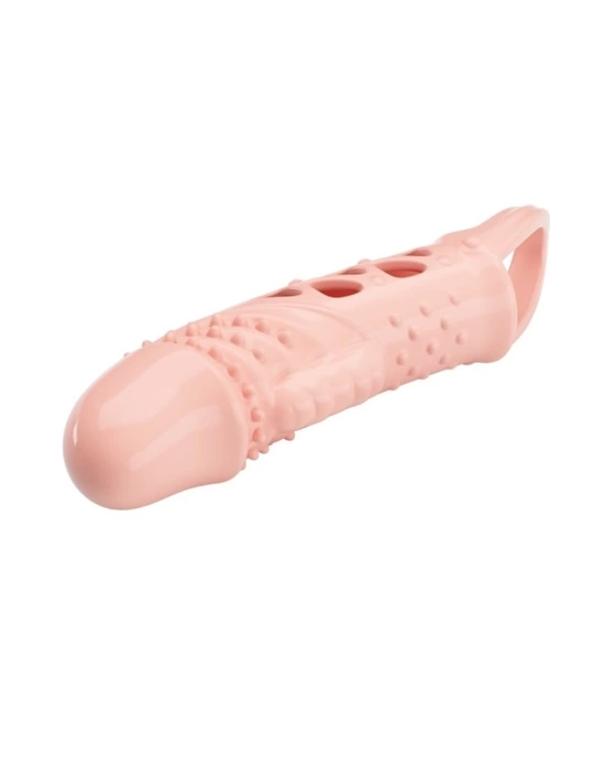 Wossi 2,5 cm Dolgu Uzatmalı Titreşimli Penis Kılıfı Prezervatif Vibratör