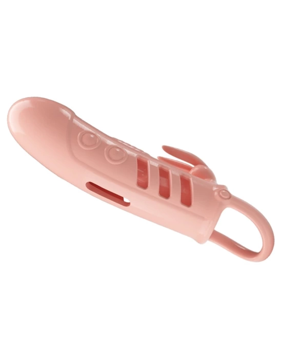 Wossi 2,5 cm Dolgu Uzatmalı Titreşimli Penis Kılıfı Prezervatif Vibratör