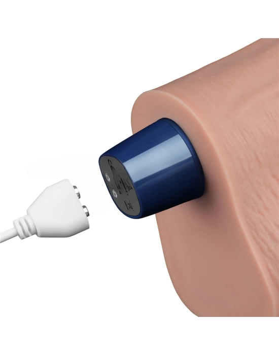 25.3 cm USB Şarjlı Yeni Nesil Realistik Titreşimli Ten Dildo Penis