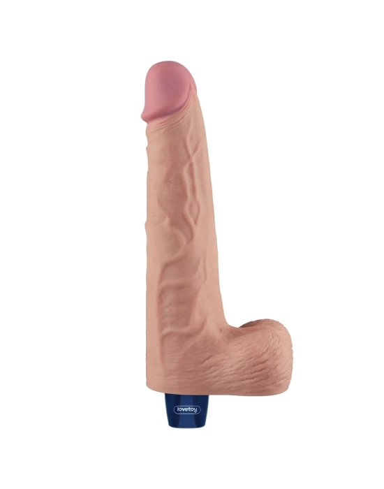 25.3 cm USB Şarjlı Yeni Nesil Realistik Titreşimli Ten Dildo Penis