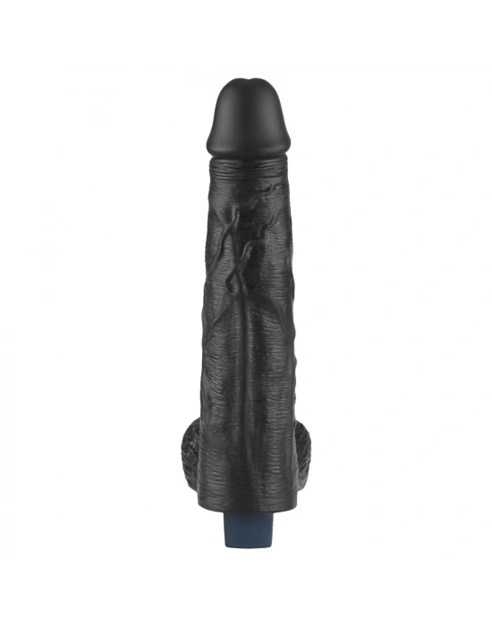 25.3 cm USB Şarjlı Yeni Nesil Realistik Titreşimli Zenci Dildo Penis