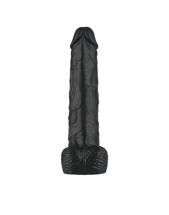 25.3 cm USB Şarjlı Yeni Nesil Realistik Titreşimli Zenci Dildo Penis