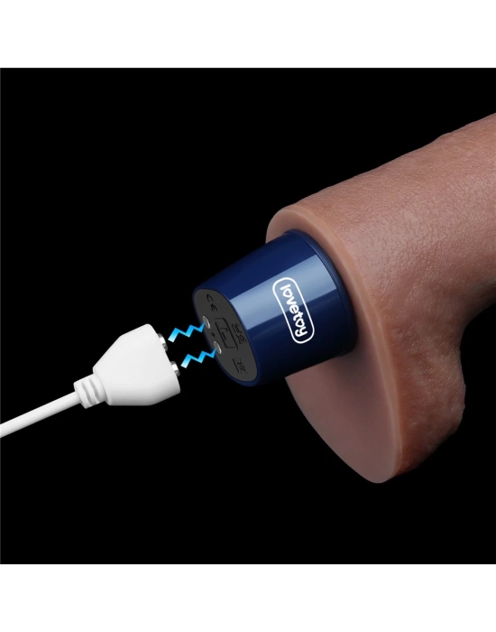 26.5 cm USB Şarjlı Yeni Nesil Realistik Titreşimli Dildo Penis