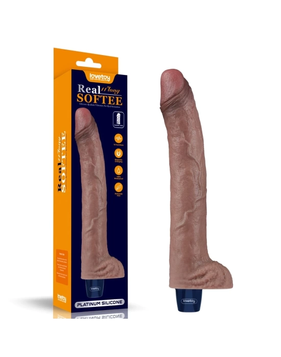 27 cm USB Şarjlı Yeni Nesil Realistik Titreşimli Dildo Penis