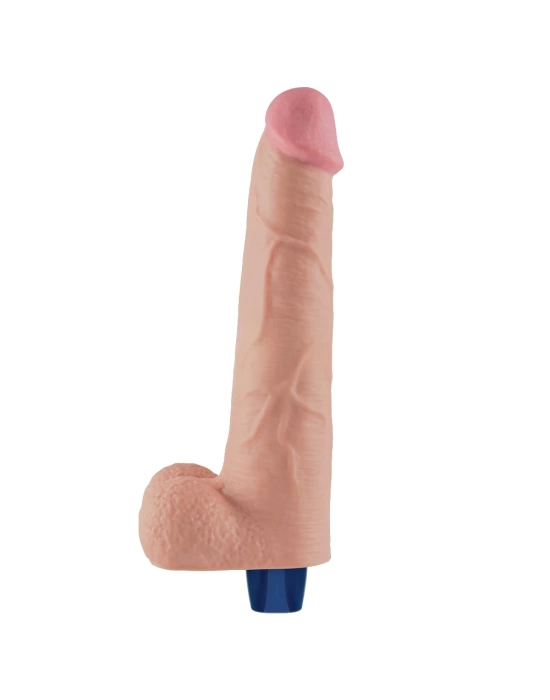 Wossi 27.2 cm USB Şarjlı Yeni Nesil Realistik Titreşimli Ten Dildo Penis