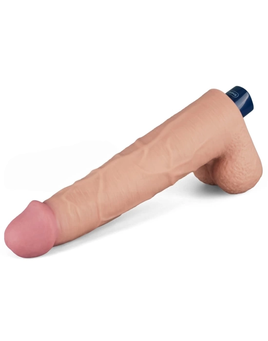 Wossi 27.2 cm USB Şarjlı Yeni Nesil Realistik Titreşimli Ten Dildo Penis