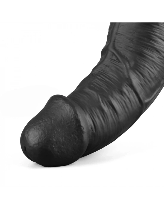27.2 cm USB Şarjlı Yeni Nesil Realistik Titreşimli Zenci Dildo Penis