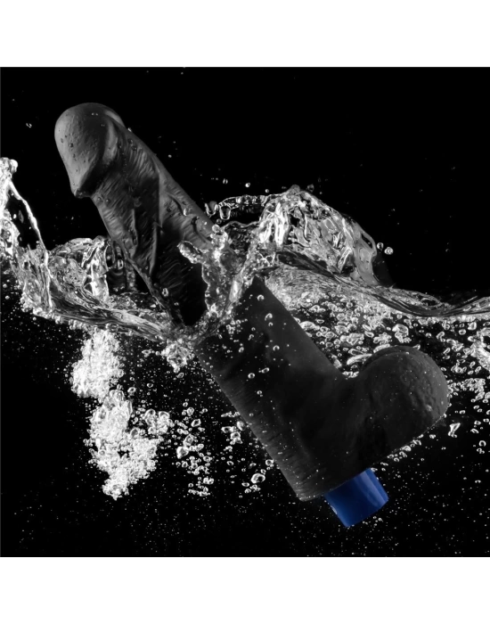 27.2 cm USB Şarjlı Yeni Nesil Realistik Titreşimli Zenci Dildo Penis