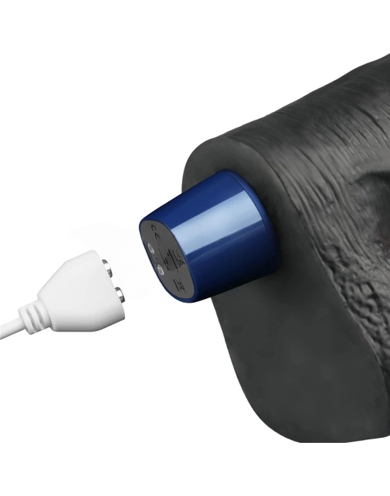 27.2 cm USB Şarjlı Yeni Nesil Realistik Titreşimli Zenci Dildo Penis