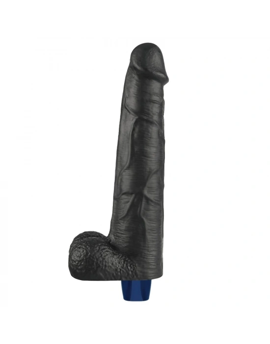 27.2 cm USB Şarjlı Yeni Nesil Realistik Titreşimli Zenci Dildo Penis