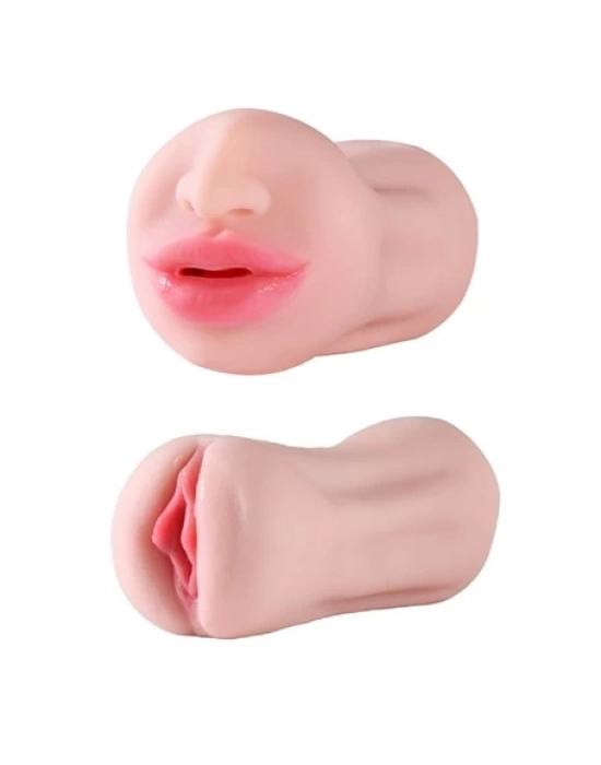 Wossi 3 Boyutlu Suni Oral & Vajinal Mastürbatör - Nicoler