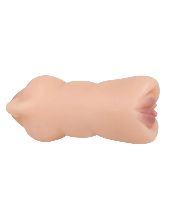 Wossi 3 Boyutlu Ten Rengi Suni Oral & Vajinal Mastürbatör - Zoey