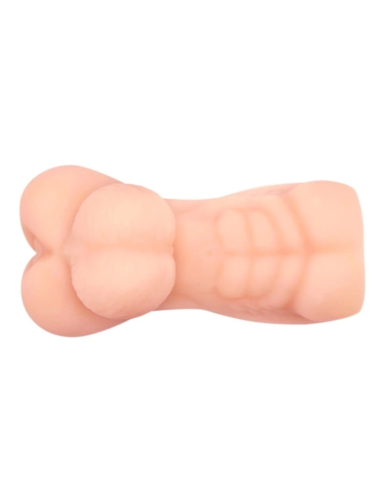 3 Boyutlu Testisli Yarım Erkek Vücutlu Suni Anal Mastürbatör