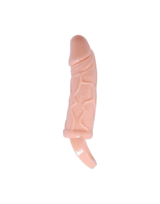 3 cm Dolgu Uzatmalı Titreşimli Penis Kılıfı Prezervatif Vibratör