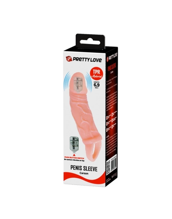 Wossi 3 cm Dolgu Uzatmalı Titreşimli Penis Kılıfı Prezervatif Vibratör