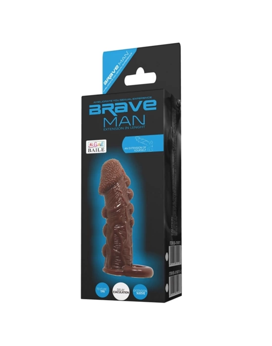 Wossi 3 cm Uzatmalı Damarlı Penis Kılıfı