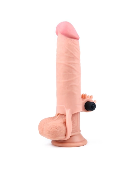 Wossi 3 cm Uzatmalı Realistik Titreşimli Penis Kılıfı XTender