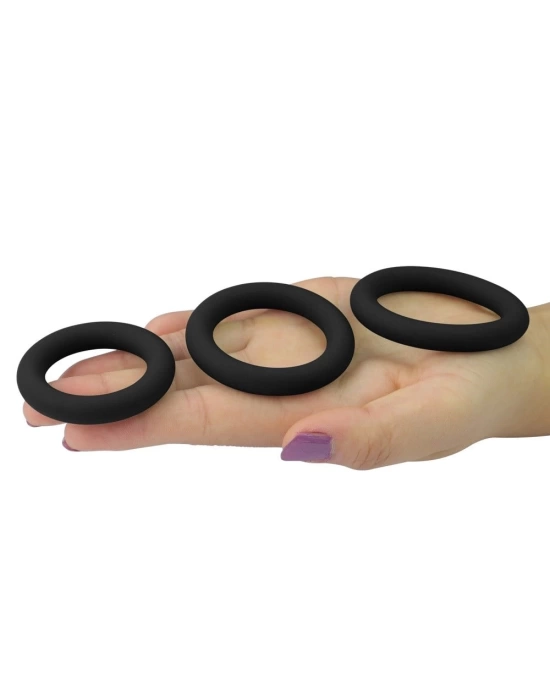 3lü Silikon Penis Halkası