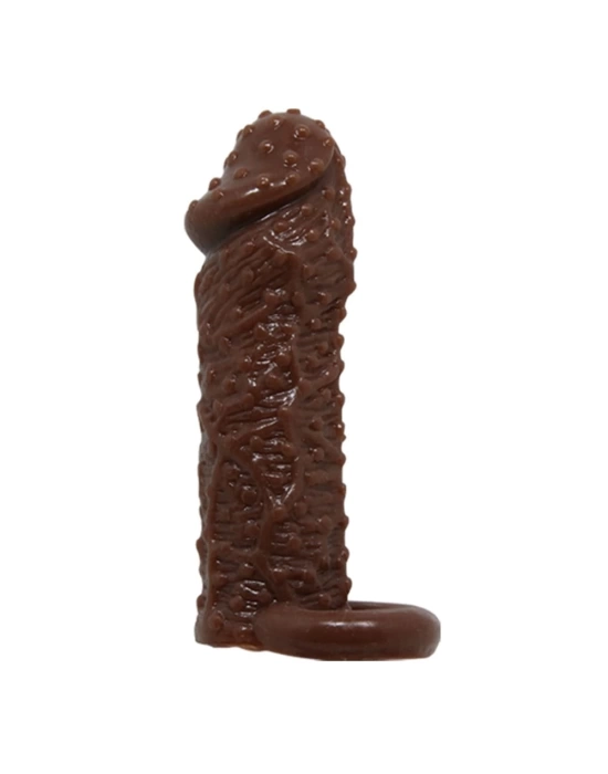 Wossi 4 cm Uzatmalı Damarlı Penis Kılıfı