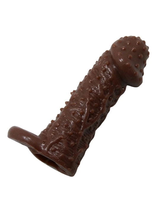 Wossi 4 cm Uzatmalı Damarlı Penis Kılıfı