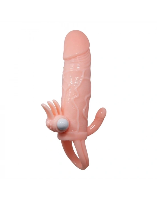 Anal Vajinal Klitoral Uyarıcılı Titreşimli Penis Kılıfı