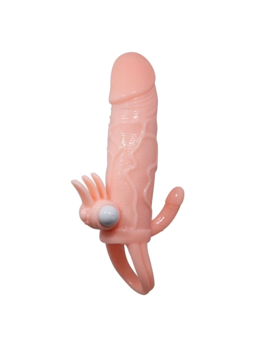 Anal Vajinal Klitoral Uyarıcılı Titreşimli Penis Kılıfı