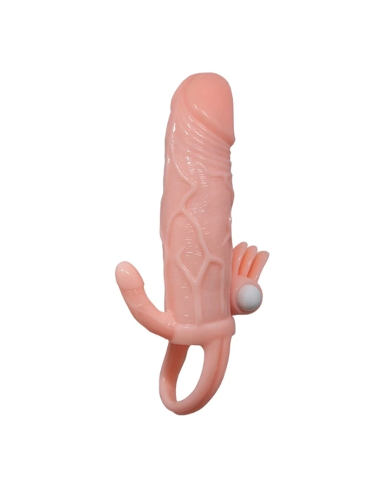 Anal Vajinal Klitoral Uyarıcılı Titreşimli Penis Kılıfı