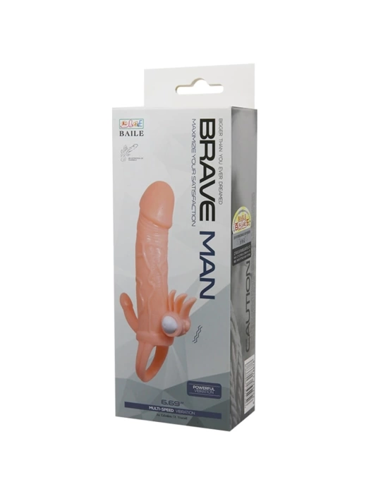 Anal Vajinal Klitoral Uyarıcılı Titreşimli Penis Kılıfı