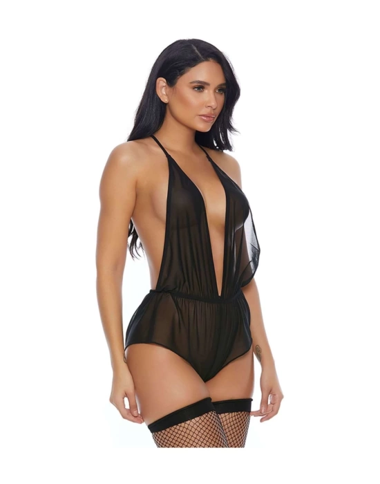 Bacio Fantezi Tulum Transparan Seksi İç Giyim Gecelik BC8652