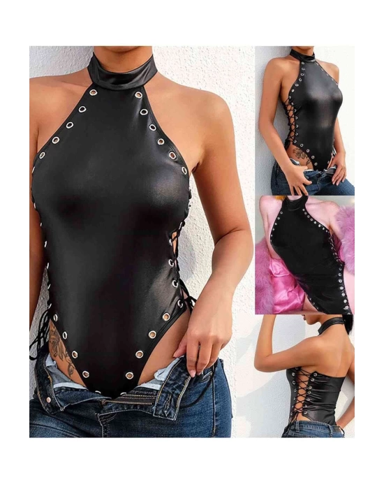 Bacio Fantezi Yanları Kuş Gözlü Yandan Bağlamalı  Seksi Babydol BC5426