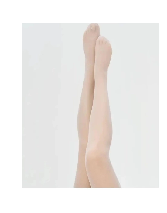 Bacio Kadın Beyaz Düz Jartiyer Çorabı BC0435