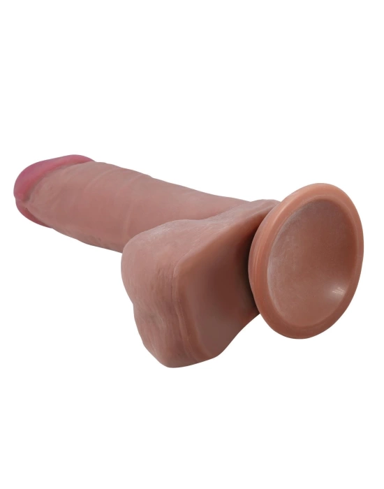 Belden Bağlamalı 20,5 cm Çift Katmanlı Gerçekçi Dildo Penis