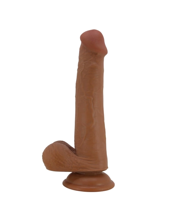Wossi Belden Bağlamalı 22 cm Yeni Nesil Çift Katmanlı Realistik Vantuzlu Dildo Penis - Tallen