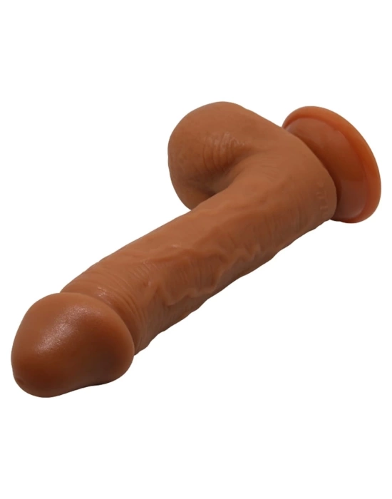 Belden Bağlamalı 23,5 cm Realistik Vantuzlu Melez Dildo Penis