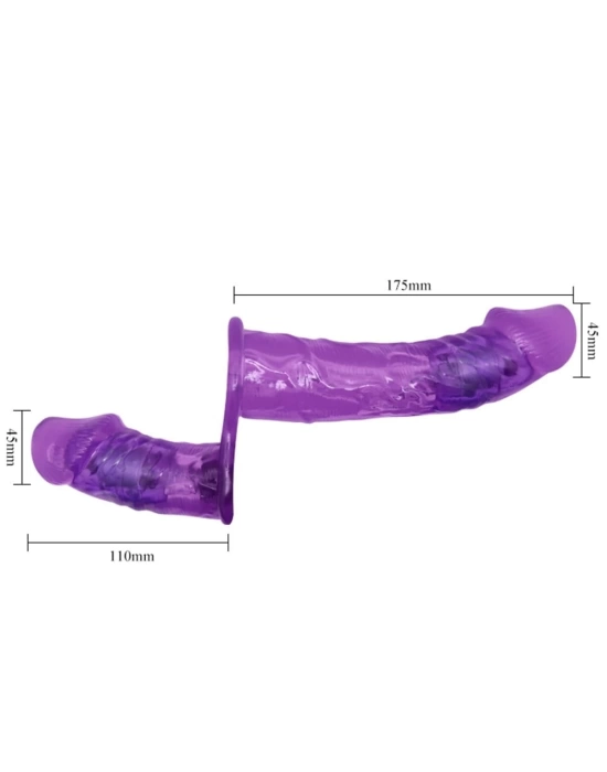 Belden Bağlamalı Çift Taraflı Titreşimli Strapon Dildo