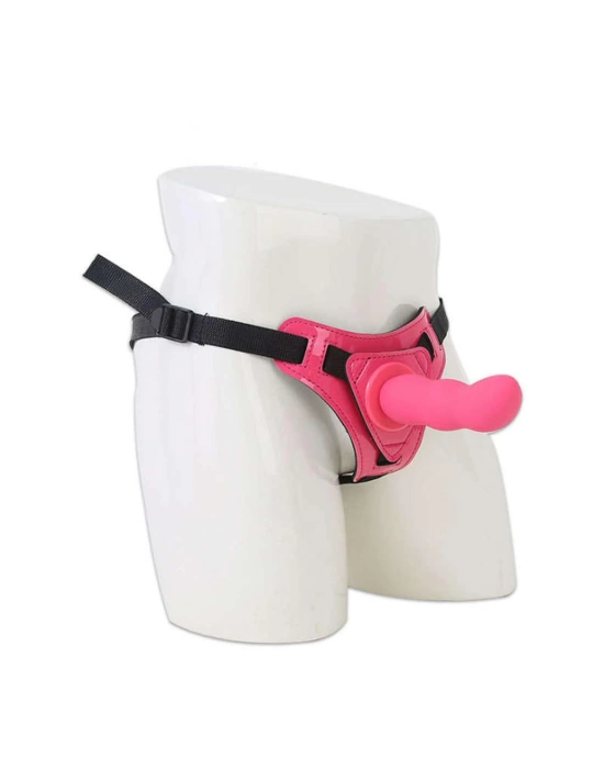 Belden Bağlamalı Modern Dildo Pembe 12,5 cm