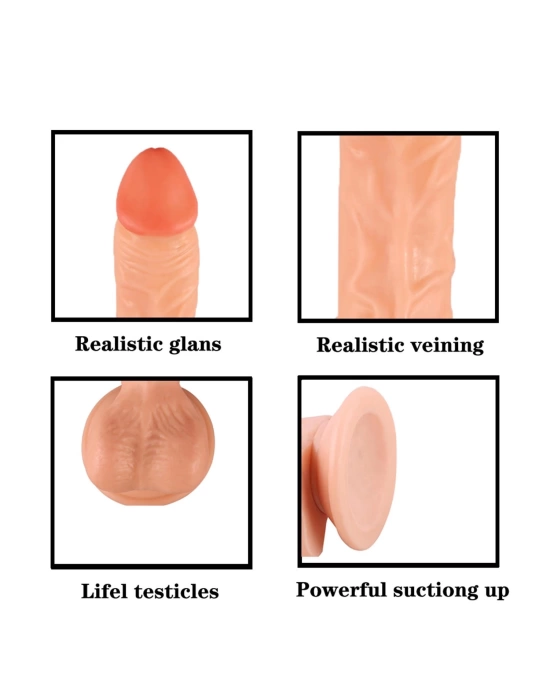 Belden Bağlamalı Realistik Dildo 17 cm
