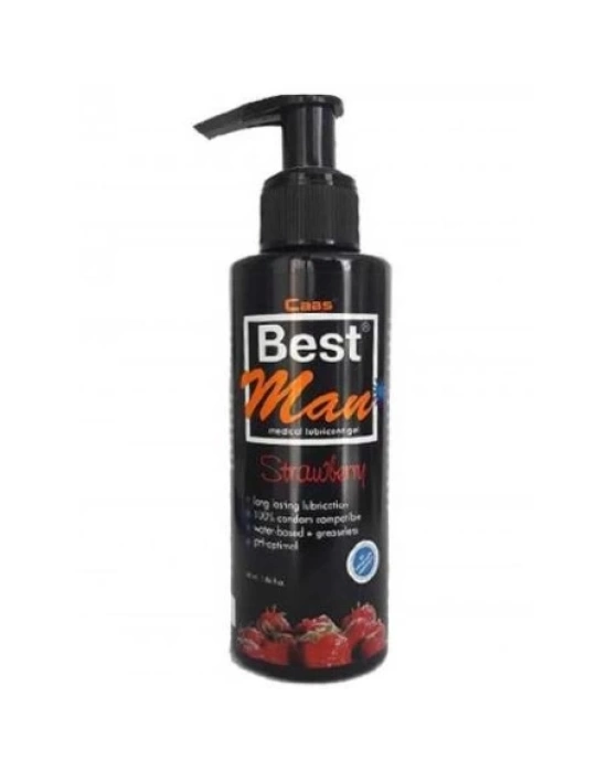 Cabs Best Man Su Bazlı Çilek Aromalı Kayganlaştırıcı Jel 150 ml