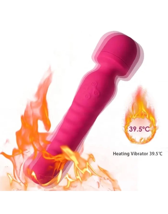 Wossi Çift Taraflı Wand Vibratör Kırmızı
