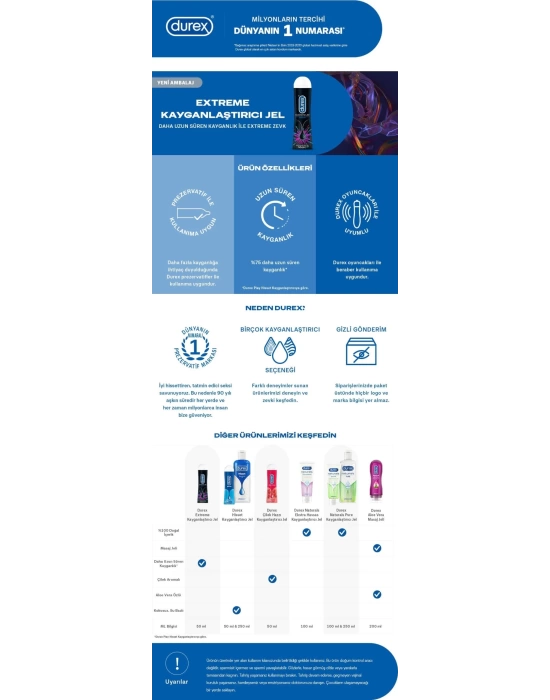 Wossi Durex Anal Extreme Kayganlaştırıcı 50 ml