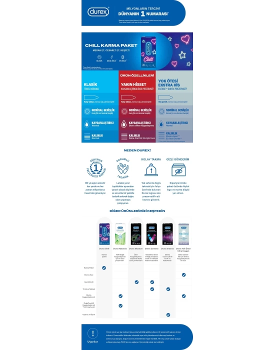 Durex Chill 30lu Karma Prezervatif