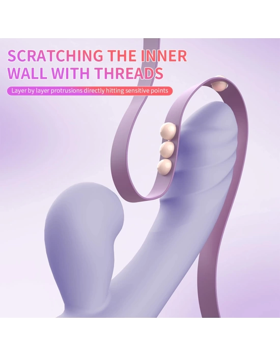 Wossi Emişli Curved Rabbit Vibratör Mor