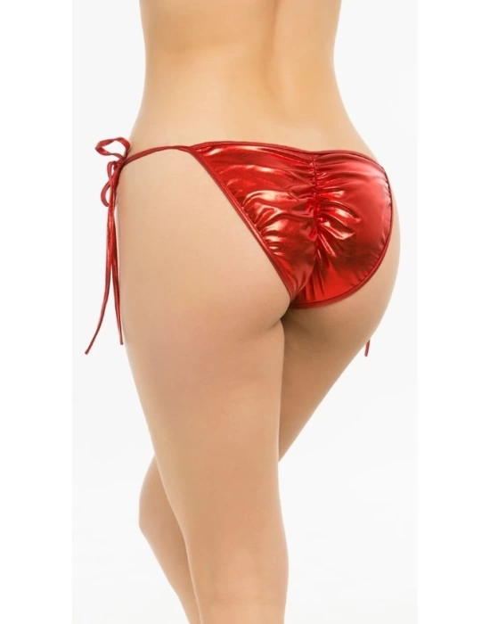 Fantazi Aşk Kırmızısı Seksi Yandan Bağlamalı String - Külot BC0032